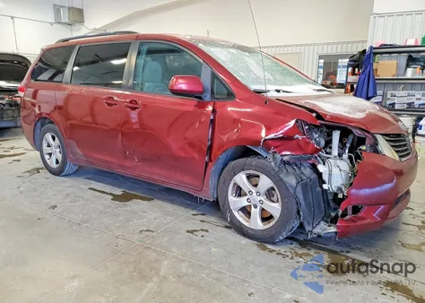 2011 Toyota Sienna Base from USA, damaged, VIN 5TDKA3DC0BS004643